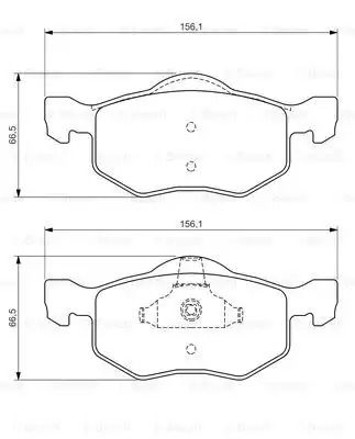 Комплект тормозных колодок FORD MAVERICK, MAZDA TRIBUTE, BOSCH (0986494361)