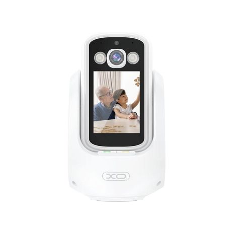 Смарт камера XO CR08 Two-Way Video Call, Wi-Fi 2.4G, BT, TF to 128GB, FullHD, 2MP, Білий