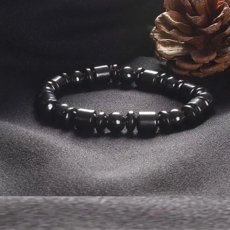 Браслет хвилястий гематитовий енергетичний браслет із справжнім гематитовим камінням