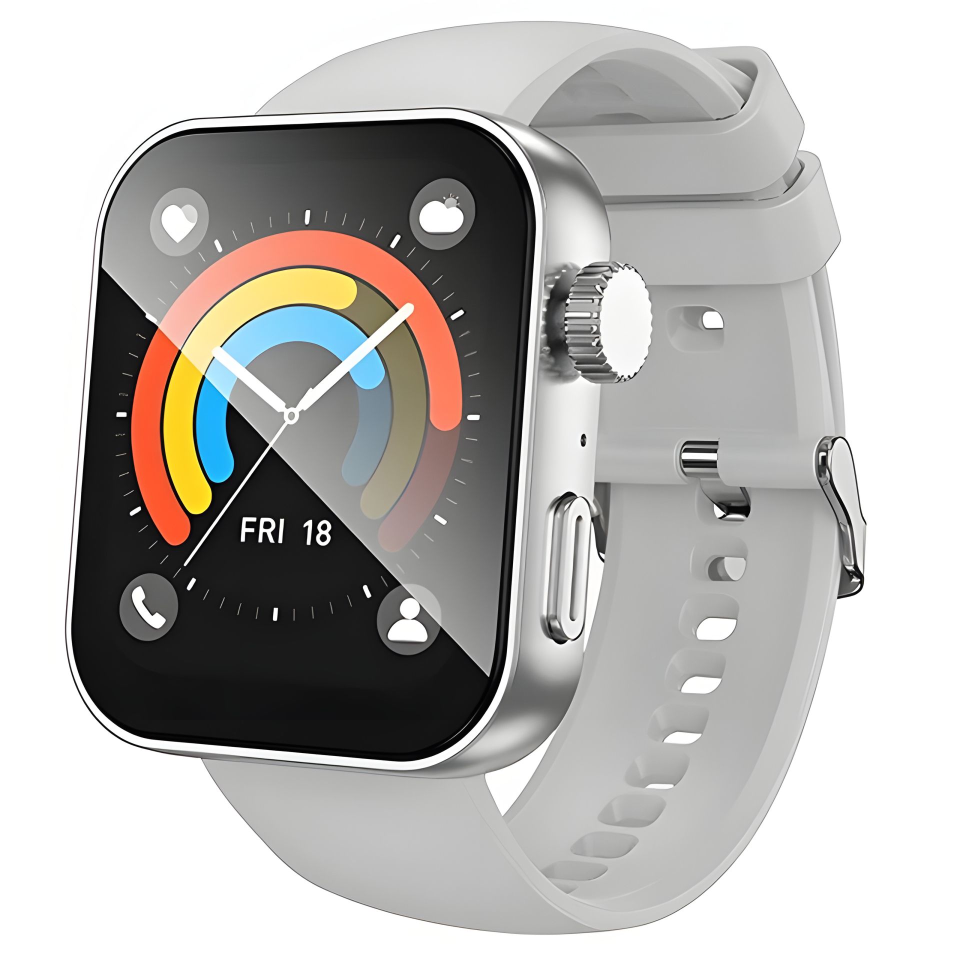 Смарт годинник Borofone BD13 Smart sports watch (call version), IP67, BT5.0, 230mAh, 5d, Сріблястий Смарт годинник Borofone BD13 Smart sports watch (call version), IP67, BT5.0, 230mAh, 5d, Сріблястий