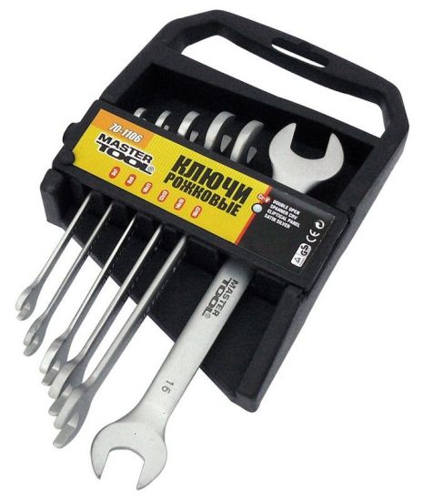 Ключі ріжкові PROFI COLD STAMPED набір 12 шт (6х7-30х32 мм) CrV DIN3110 MASTERTOOL 70-1112
