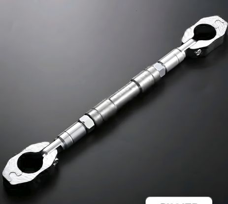 Регульований металевий тримач на руль мотоцикла хром