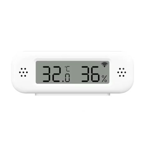 Датчик температуры и влажности TH02 Pro с дисплеем / Wi-Fi / SmartLife / Tuya / white