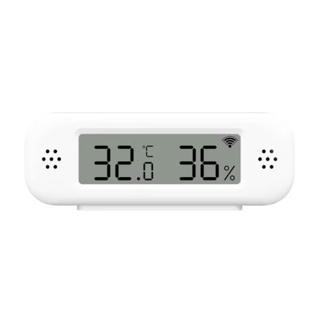 Датчик температуры и влажности TH02 Pro с дисплеем / Wi-Fi / SmartLife / Tuya / white
