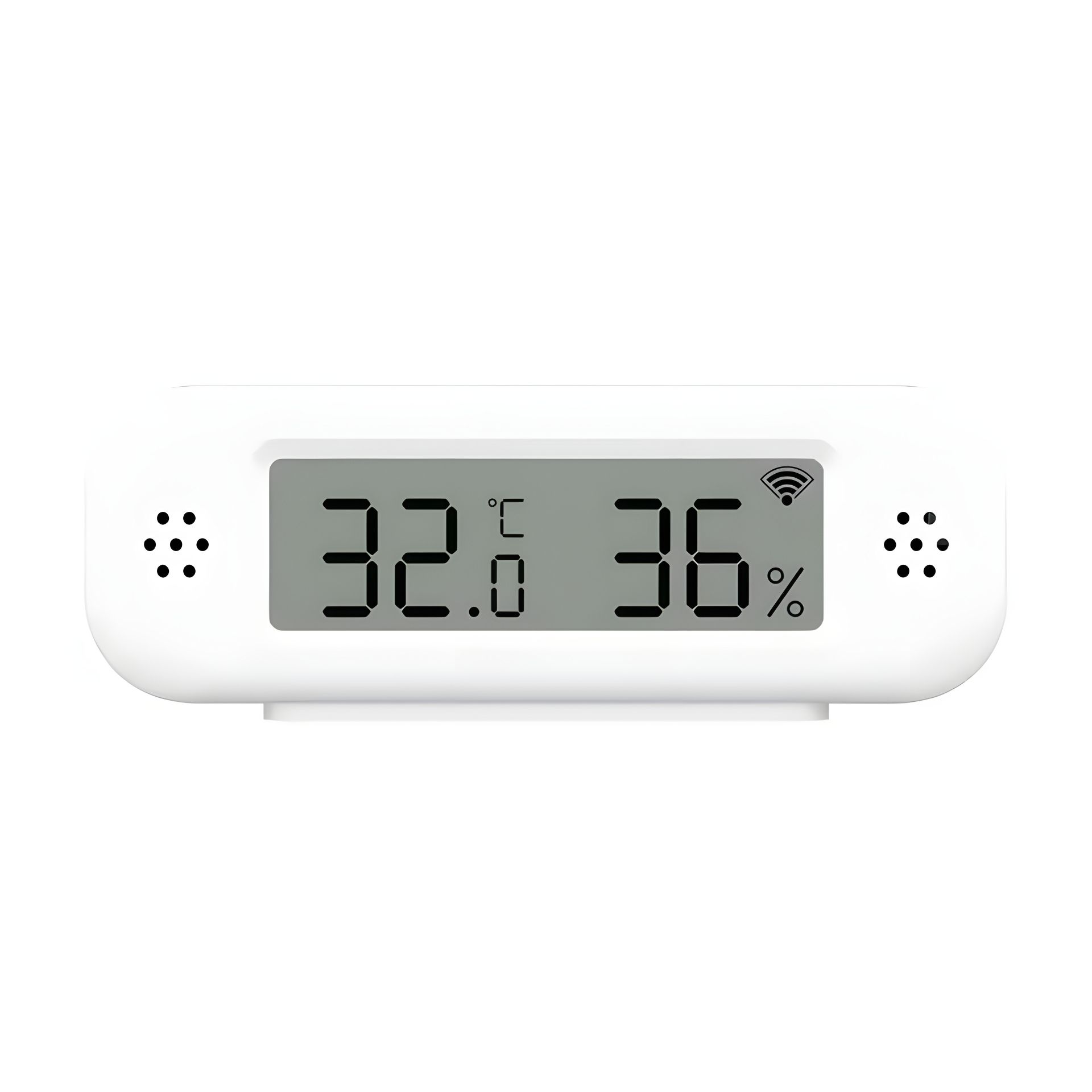 Датчик температури та вологості TH02 Pro з дисплеєм, Wi-Fi 2.4G, Smart Life, Tuya Smart, 2хААА, white Датчик температури та вологості TH02 Pro з дисплеєм, Wi-Fi 2.4G, Smart Life, Tuya Smart, 2хААА, white