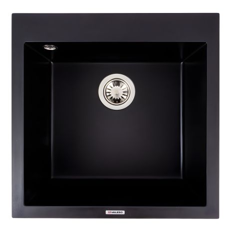 Гранитная кухонная мойка VALESO GALAX 5050 матовая Черная