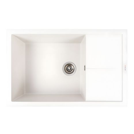 Гранітна мийка VALESO CALYPSO 7950, матова біла в крапку