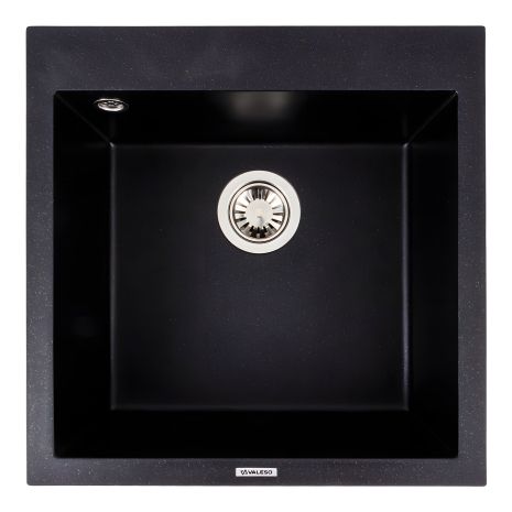 VALESO гранітна мийка GALAX 5050 матова, Чорний металік VALESO гранітна мийка GALAX 5050 матова, Чорний металік