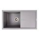 Гранитная мойка для кухни VALESO SOLID 7843 матовая Серый металлик Гранитная мойка для кухни VALESO SOLID 7843 матовая Серый металлик