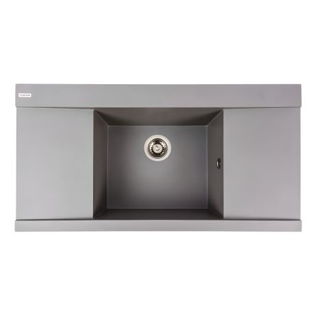Кухонная гранитная мойка VALESO ATLAS 9651 матовая Серый муссон Кухонная гранитная мойка VALESO ATLAS 9651 матовая Серый муссон