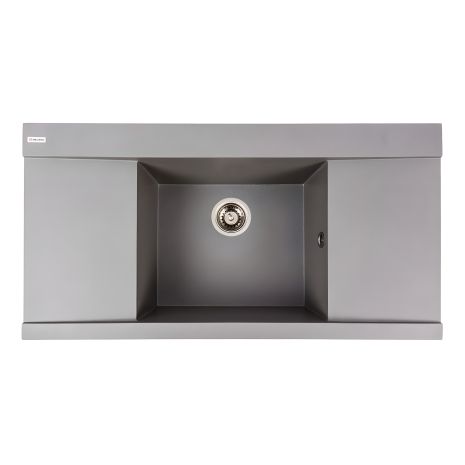 Кухонная гранитная мойка VALESO ATLAS 9651 матовая Серый муссон