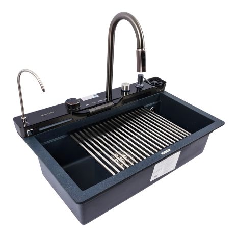 Мийка гранітна VALESO EVANORA 7546 антрацит, матова Мийка гранітна VALESO EVANORA 7546 антрацит, матова