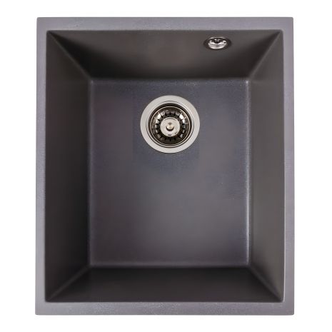 Гранітна мийка для кухні VALESO ROXY 3744 матова сірого кольору