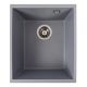 Гранитная кухонная мойка VALESO ROXY 3744, Матовый серый металлик