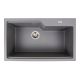 Матова кухонна гранітна мийка VALESO NIKA 7545, Сірий мусон