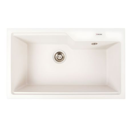 Гранитная кухонная мойка VALESO NIKA 7545 матовая Белая в точку Гранитная кухонная мойка VALESO NIKA 7545 матовая Белая в точку