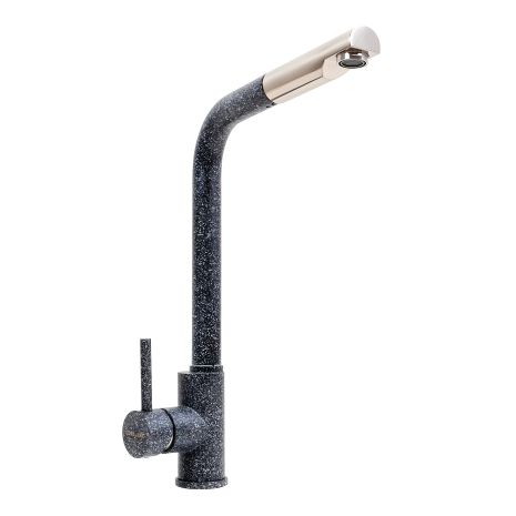 Графитовый кухонный смеситель с выдвижной лейкой VALESO Q411B