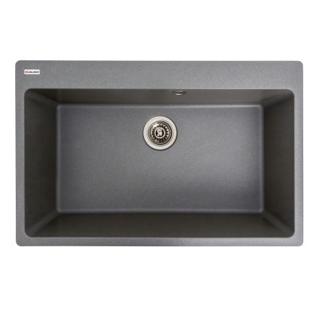 Гранітна кухонна мийка VALESO BOGEMA 7850 матова Сірий мусон Гранітна кухонна мийка VALESO BOGEMA 7850 матова Сірий мусон