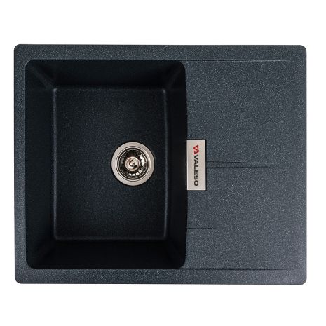 Гранітна мийка для кухні VALESO 6250 ZIRKONE матовий Антрацит