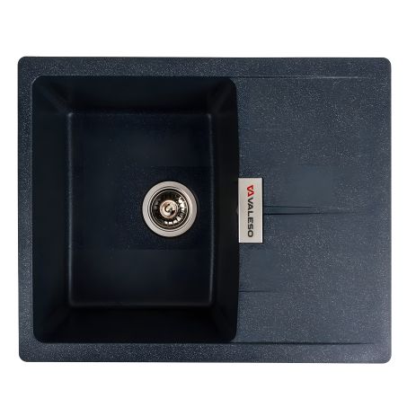 Антрацитовая гранитная мойка VALESO ZIRKONE 6250 матовая для кухни Антрацитовая гранитная мойка VALESO ZIRKONE 6250 матовая для кухни