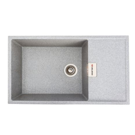 Гранитная кухонная мойка VALESO DIAMOND 8650 матовая, серая Гранитная кухонная мойка VALESO DIAMOND 8650 матовая, серая