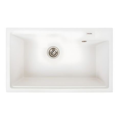 Мийка для кухні VALESO NIKA 7545 гранітна матова, Білосніжний