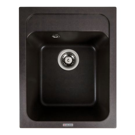Гранітна мийка для кухні VALESO KORRADO 4050 матова Чорна скеля