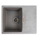 Гранитная кухонная мойка VALESO ZIRKONE 6250 матовая Серый