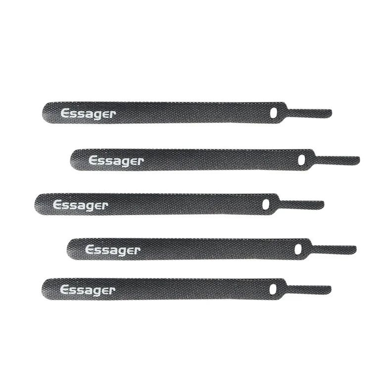 Органайзер для кабелю Essager KBC01 Cable Organizer з липучкою, комплект 20шт, Black Органайзер для кабелю Essager KBC01 Cable Organizer з липучкою, комплект 20шт, Black