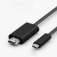 Кабель-адаптер Type-C to HDMI 4K 30Hz, 2K 75Hz 1.8m, пластик, нейлон, Black (TH001-PN18K-430)