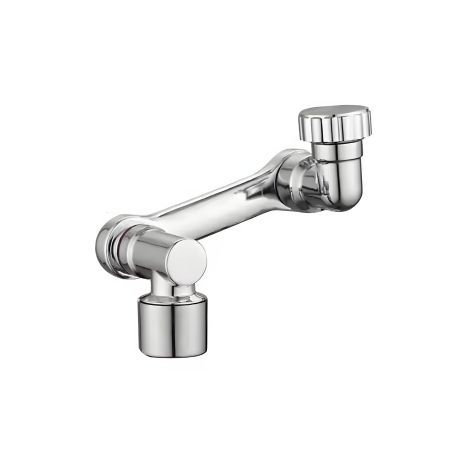 Насадка-подовжувач для крана універсальна, поворотна, "роборука", 1080°, пластик, silver