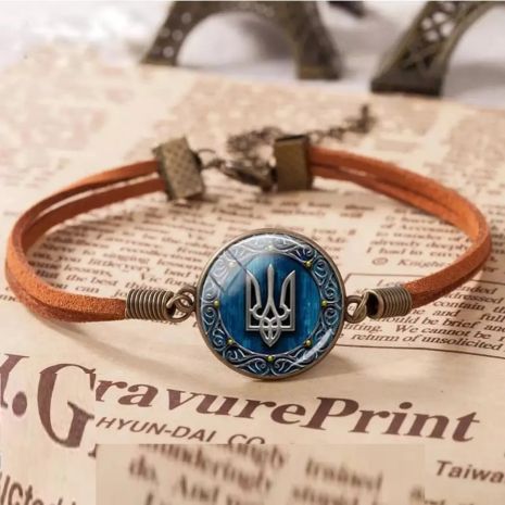 Браслет с трезубец Украины тризуб герб Украина