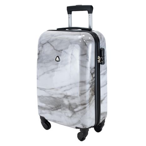 Чемодан Semi Line 20" (S) White Marble (T5731-1)