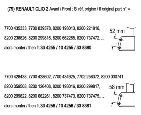 Амортизатор RENAULT THALIA, RENAULT CLIO, RECORDFRANCE (334256)