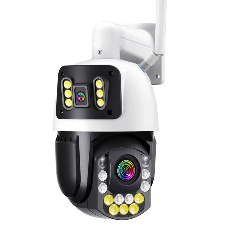 Вузька 8MP 50X зум IP-камера, 2 в 1 Wi-Fi PTZ, Regis поворотна, microSD ONVIF ICSEE