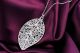 Подвеска кулон ажурный листочек стерл. ср. тиффани tiffany