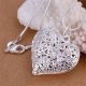 Подвеска ажурное большое сердце кулон Heart в виде сердца стерл. ср. tiffany стерл. ср. серебристый