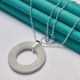 Подвеска сетчастый круг кольцо кулон стерл. ср. тиффани tiffany