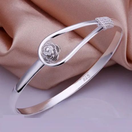 Женский браслет Rose Цветок Роза стерл. ср. тиффани tiffany