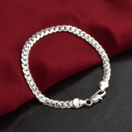 Браслет Pulseiras змейка цепь унисекс стерл. ср. унисекс