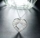 Подвеска кулон сердце с ангельскими крыльями стерл. ср. тиффани tiffany