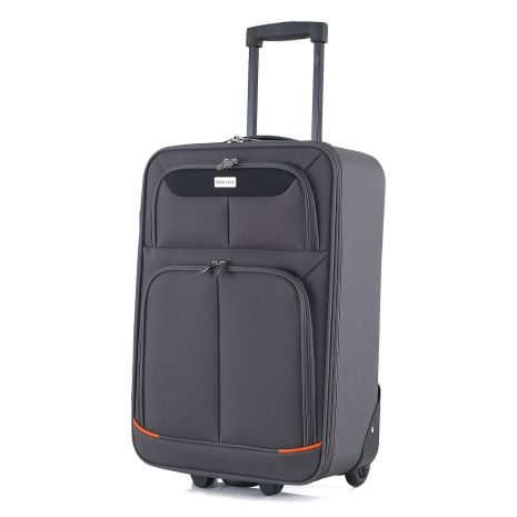 Валіза Semi Line 20" (S) Grey/Orange Lines (T5754-1)