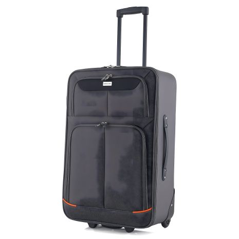 Валіза Semi Line 24" (M) Grey/Orange Lines (T5754-2)