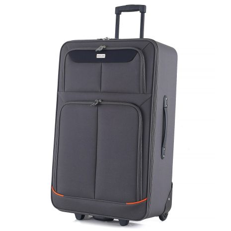 Валіза Semi Line 28" (L) Grey/Orange Lines (T5754-3)