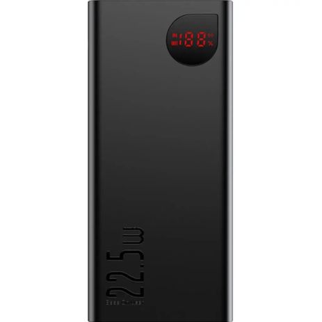 Повербанк Baseus Adaman Metal Digital Display Quick Charge 22.5W, 20000mAh (PPAD070101) Чорний