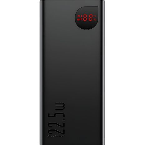 Повербанк Baseus Adaman Metal Digital Display Quick Charge 22.5W 20000mAh (PPAD070101) Черный
