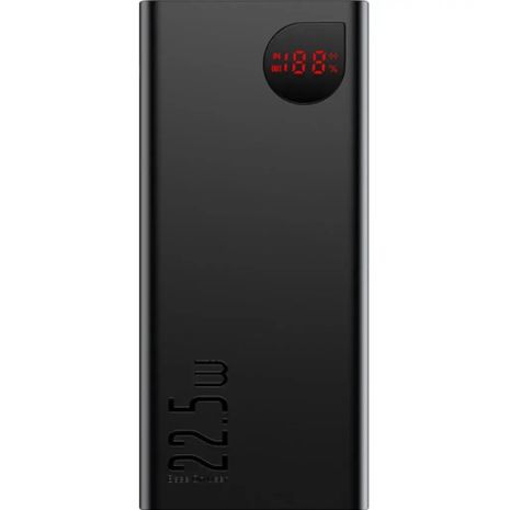 Повербанк Baseus Adaman Metal Digital Display Quick Charge 22.5W 20000mAh (PPAD070101) Черный
