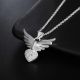 Подвеска кулон сердце с ангельскими крыльями стерл. ср. тиффани tiffany