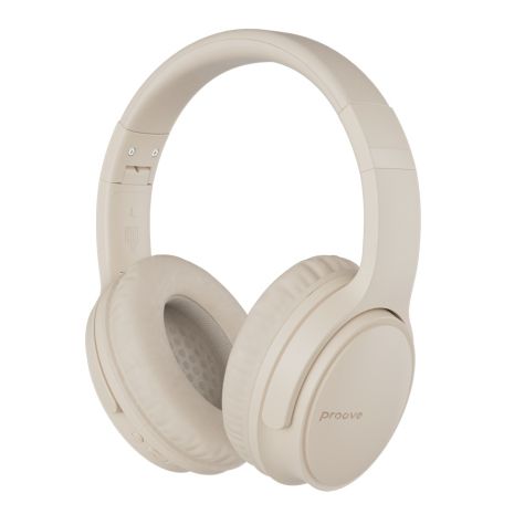Бездротові навушники Proove Tender, Headset, ANC, AUX, BT5.0, 300mAh, 18h, beige UA UCRF Бездротові навушники Proove Tender, Headset, ANC, AUX, BT5.0, 300mAh, 18h, beige UA UCRF