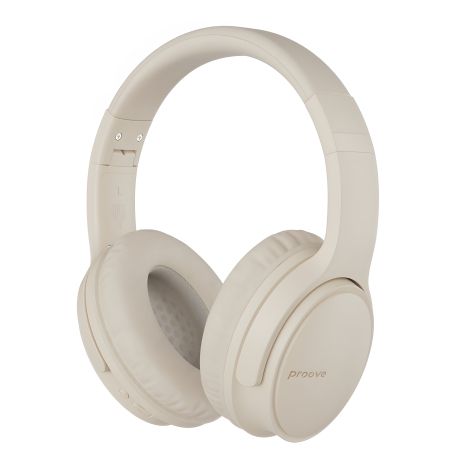 Бездротові навушники Proove Tender, Headset, ANC, AUX, BT5.0, 300mAh, 18h, beige UA UCRF Бездротові навушники Proove Tender, Headset, ANC, AUX, BT5.0, 300mAh, 18h, beige UA UCRF